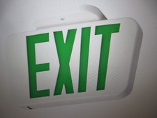 Lithonia Lighting EXRG LED Exit Sign, Red/Green Interchangeable, Dual Voltage, AC Only — listing 6