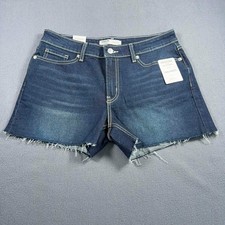 Signature by Levi Strauss Women's Cutoff Jean Shorts Size 14 Regular Light Wash