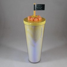 Starbucks Cold Cup Tumbler with Silicone Flower Straw Topper, Colorful Floral Design — listing 5