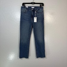 Good American Good Legs Crop High-Waist Skinny Jeans, Distressed Blue261 Wash, Size 12/31 — listing 3