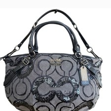 Coach Madison Sophia Magenta Leather Convertible Tote Bag — listing 5