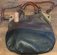 orYANY Colorblock Pebbled Leather Small Satchel Handbag, listing 4