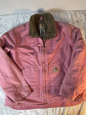 Vintage Carhartt Sherpa-Lined Duck Canvas Jacket in Brown — listing 3