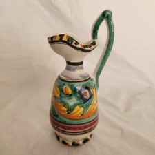 Miniature Italian Pottery Double-Handled Urn Vase in Turquoise Glaze — listing 6