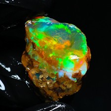 Loose Ethiopian Welo Opal Cabochon, Round Cut, Play-of-Color — listing 4