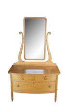 Victorian oak washstand Antique Oak Washstand with Arched Mirror & Cabinet Base