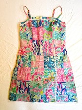 Lilly Pulitzer Patchwork Floral Print High-Waist Shorts, Size 14 — listing 3