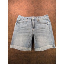 Seven 7 Women's Blue Denim Cuffed Shorts, Size 8 — listing 3