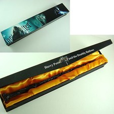 Harry Potter Style Wizard Wand, Black Textured Handle with Reddish-Brown Shaft — listing 6