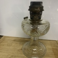 Aladdin Washington Drape Clear Glass Kerosene Oil Lamp Model B — listing 4