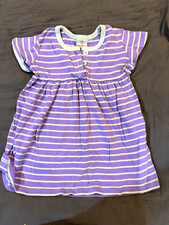 Hanna Andersson Girls Striped Dress with Leopard Floral Trim, Size 90 (3T), listing 4