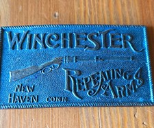 Vintage Winchester Repeating Arms New Haven Conn Brass Belt Buckle, listing 3