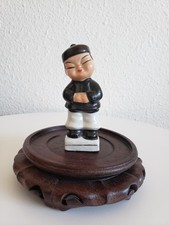 Mid-Century Asian Boy Water Carrier Figural Planter with Hanging Baskets — listing 3