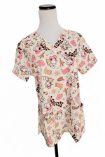 Yellow Graphic T-Shirt with Bird and "Scrub Club" Print — listing 3