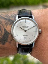 Hamilton American Classic Intra-Matic Automatic Watch with Brown Leather Strap — listing 3