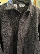 Woolrich Men's Red Wool Button-Down Work Shirt, Size XL