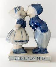 Vintage Ceramic Dutch Boy and Girl Figural Planter with Windmill Basket, likely Japan, mid-20th century — listing 3