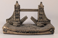 Hand-Painted Porcelain Miniature Cabinet Plate — Tower Bridge London Souvenir — listing 5