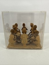 Set of Three Hand-Carved Wooden Relief Figural Panels (Bearded Elders / Saints) — listing 6