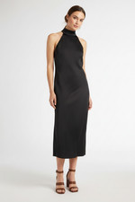 Scoop Women's Black Ruched Long Sleeve Midi Dress, Size XS — listing 4