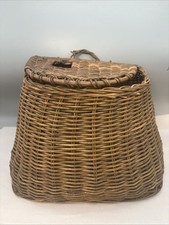 Fisherman's Creel Themed Resin Decorative Container / Waste Basket with Fish, Hat & Rod Motif — listing 5