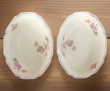 Mount Clemens Pottery Apple Blossom Pattern Vegetable Bowl
