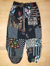 Boho Aztec Print Cotton Harem Pants with Cargo Pockets and Drawstring Waist No label at all — listing 2
