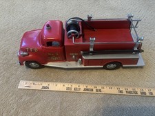 Vintage Tonka T.F.D. No. 5 Pressed Steel Fire Pumper Truck — listing 5