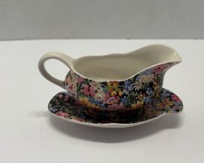 Royal Winton Grimwades Yellow Floral-Handle Creamer & Open Sugar Bowl Set