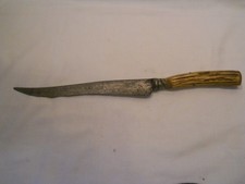 Vintage Stag Handle 2-Piece Carving Set (Knife & Fork) in Original Box — listing 4