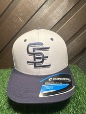 Champro HC4 Pennant Snapback Baseball Cap, Black with Winged Sock Team Logo, Size M-XL — listing 3