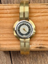 Vintage Gruen Precision 17 Jewels Men's Wristwatch with Date, 14K Gold Filled Cushion Case — listing 3