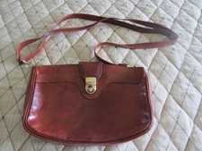 Oroton Australia Vintage Canvas & Leather Crossbody Bag — listing 4