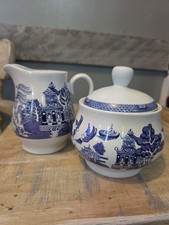Vintage Blue Willow Transferware Small Milk Jug / Creamer — listing 5
