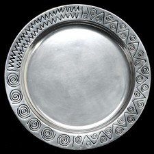 Wilton Armetale Reggae 14 inch Large Round Serving Tray — listing 4