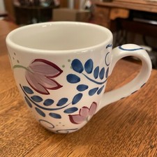 Brushes Handpainted Sailboat Motif Oversized Jumbo Coffee Mug / Soup Cappuccino Cup — listing 3