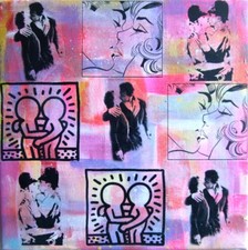 Signed KISS-Themed Fantasy Pin-Up Art Print (Female KISS Members, Post-Apocalyptic Scene), Hand-Signed by Artist — listing 5