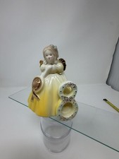 Josef Originals Birthday Girl Figurine Age 7 with Number 7 and Mandolin — listing 4