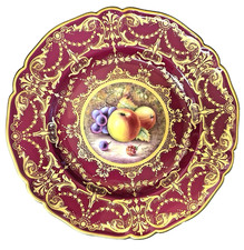 Royal Worcester Hand-Painted Bird Porcelain Table Lighter with Silver-Plate Collar, listing 6