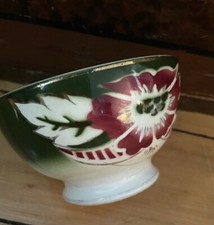 French Porcelain Café au Lait Bowl with Hand-Painted Gilt Floral Decoration, listing 3