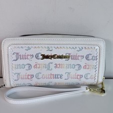 Juicy Couture Embossed Faux Leather Bifold Wallet with Heart Keychain, Blush Pink — listing 4