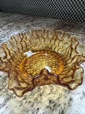 Amber Glass Vessel Base (Bowl or Vase Underside) — listing 6
