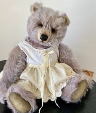 Mohair Teddy Bear in Bavarian Lederhosen with Felt Hat and Alpine Vest — listing 6