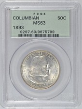 1892-1893 Columbian Exposition Commemorative Half Dollar with Soldered Bail (Mounted as Pendant) — listing 3