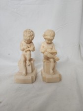 Alexander Backer Co. Mid-Century Egyptian Revival Female Head Bookends, Pair