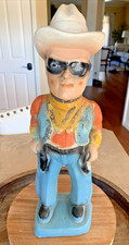 Vintage Lone Ranger on Rearing Silver Chalkware Figurine — listing 5
