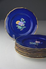 Spode Copeland Cobalt Blue Hand-Painted Botanical Dinner Plates Set of 12, 10.5" — listing 2