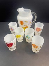 Frosted Glass Pitcher with Angular Body and Applied Handle — listing 2