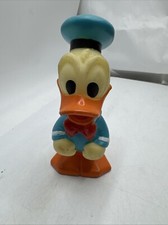 Vintage Disney Rubber Squeaky Bath Toys Lot of 3 - Mickey, Donald, Goofy