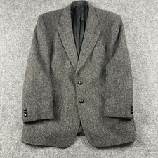 Vintage Savile Row Glenthorne Shetlands Herringbone Wool Sport Coat Blazer 42R — listing 3